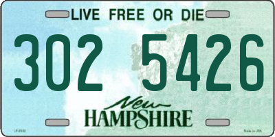 NH license plate 3025426