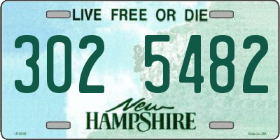 NH license plate 3025482