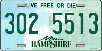 NH license plate 3025513
