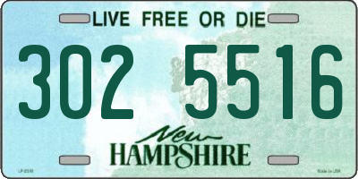 NH license plate 3025516