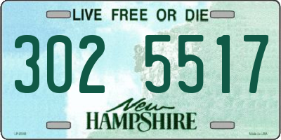 NH license plate 3025517
