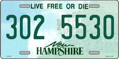 NH license plate 3025530