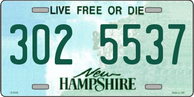 NH license plate 3025537
