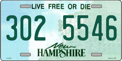 NH license plate 3025546