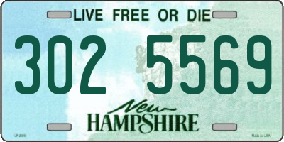 NH license plate 3025569