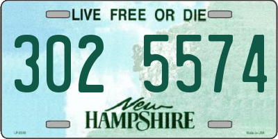 NH license plate 3025574