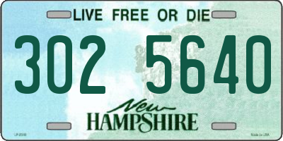 NH license plate 3025640