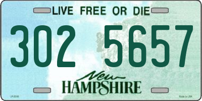 NH license plate 3025657