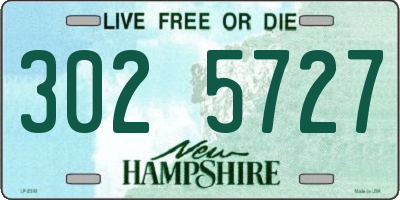 NH license plate 3025727