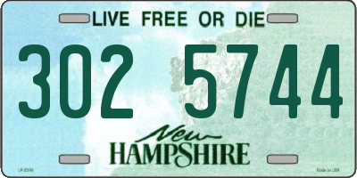 NH license plate 3025744