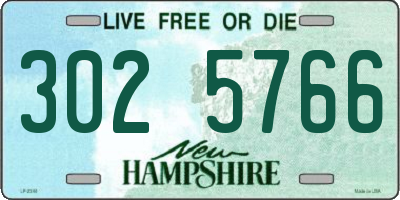 NH license plate 3025766