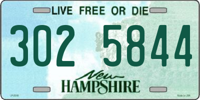 NH license plate 3025844