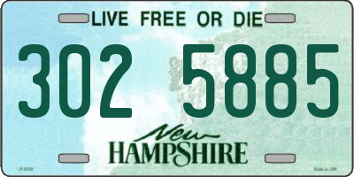 NH license plate 3025885