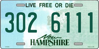 NH license plate 3026111