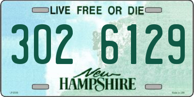 NH license plate 3026129