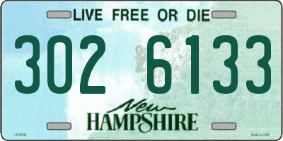 NH license plate 3026133