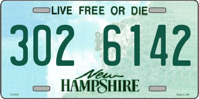 NH license plate 3026142