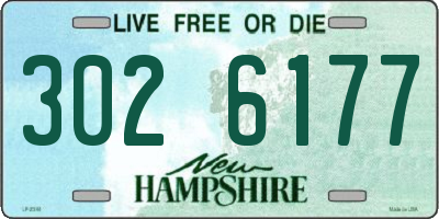 NH license plate 3026177