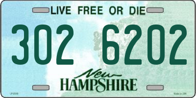 NH license plate 3026202