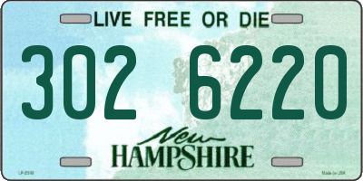 NH license plate 3026220