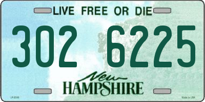NH license plate 3026225