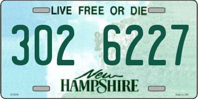 NH license plate 3026227