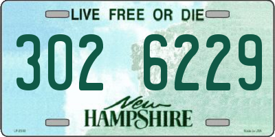 NH license plate 3026229