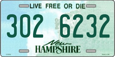 NH license plate 3026232