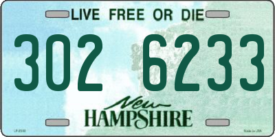 NH license plate 3026233