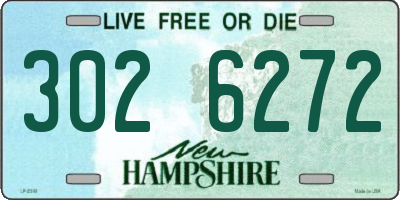 NH license plate 3026272