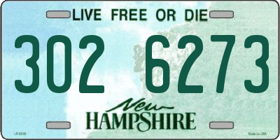 NH license plate 3026273