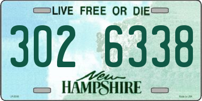 NH license plate 3026338