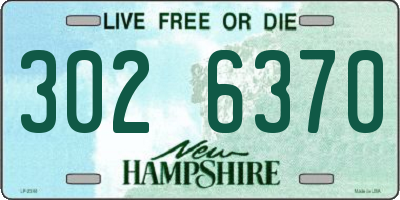NH license plate 3026370