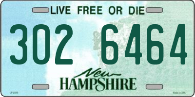 NH license plate 3026464