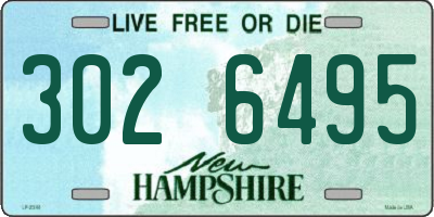 NH license plate 3026495