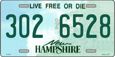 NH license plate 3026528