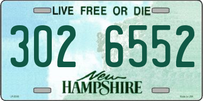 NH license plate 3026552