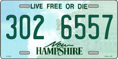 NH license plate 3026557