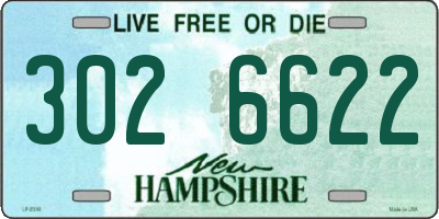 NH license plate 3026622