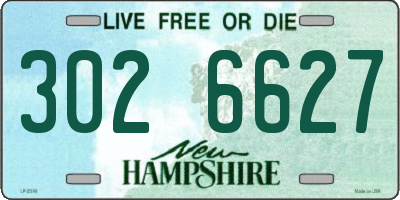 NH license plate 3026627