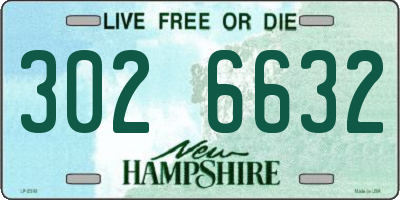 NH license plate 3026632