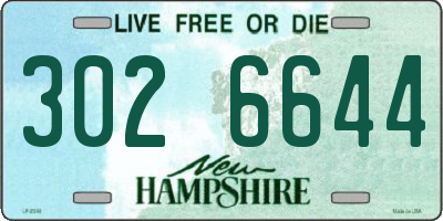 NH license plate 3026644