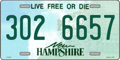 NH license plate 3026657