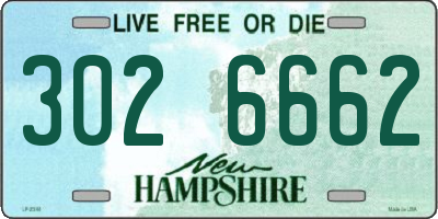 NH license plate 3026662