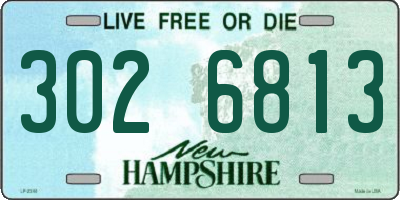 NH license plate 3026813