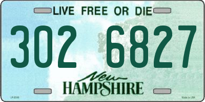NH license plate 3026827