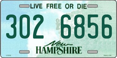 NH license plate 3026856