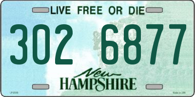 NH license plate 3026877