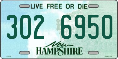 NH license plate 3026950