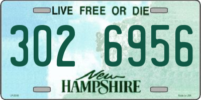 NH license plate 3026956